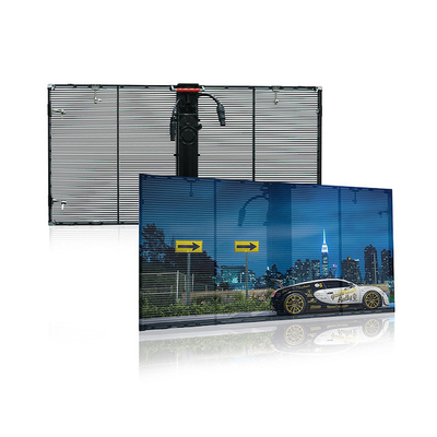 Αγορά 1000x1000mm Εξωτερική διαφανής οθόνη LED Εξωτερική κουρτίνα DIP346 online manufacture
